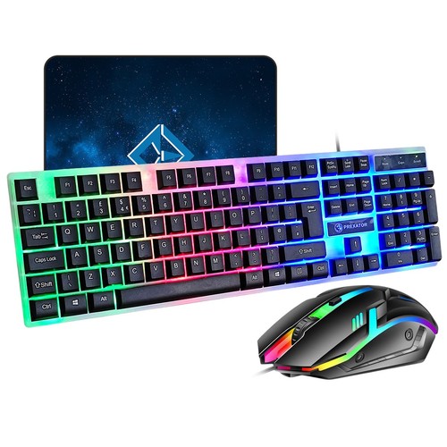 Led gaming keyboard - gaming, mouse