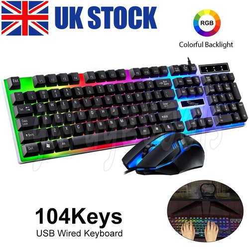 Gaming keyboard and mouse set - gaming,