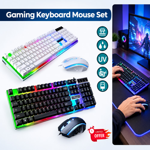 Gaming keyboard mouse set - gaming,