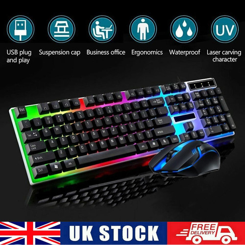 Rgb led gaming keyboard - led,