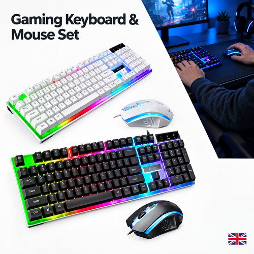 Gaming keyboard mouse set rgb - gaming,