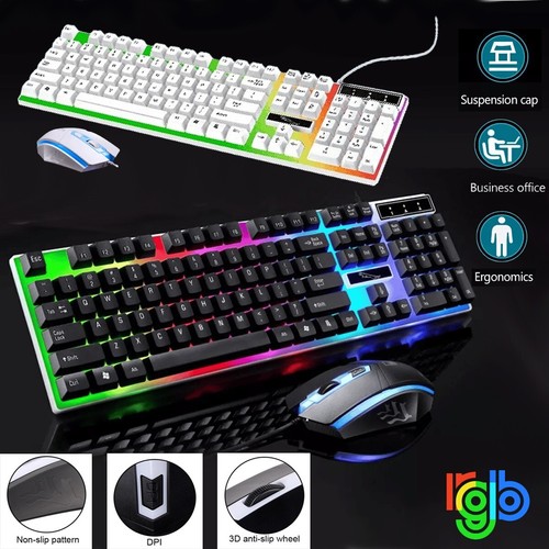 Rgb led gaming keyboard - led,